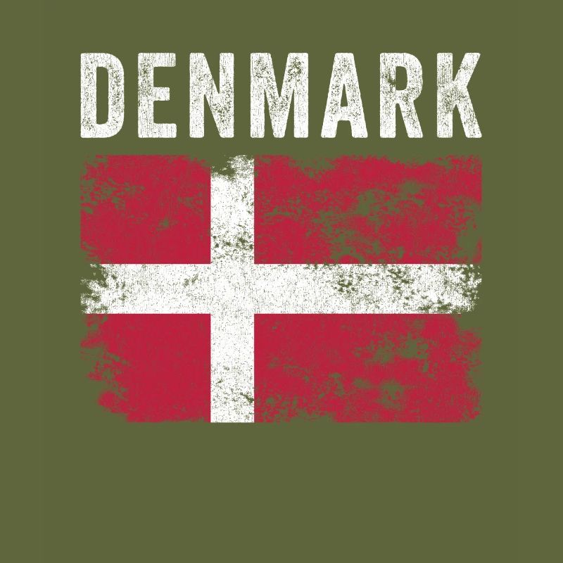 Drapeau du Danemark en détresse - Drapeau danois