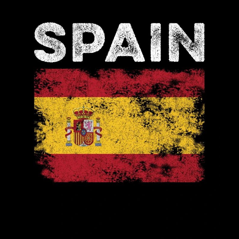 Drapeau de l’Espagne en détresse - Drapeau espagnol