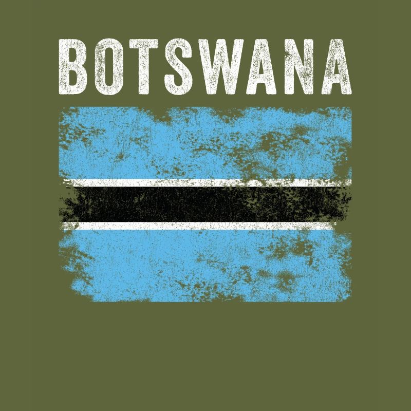 Drapeau du Botswana Drapeau botswanien en détresse
