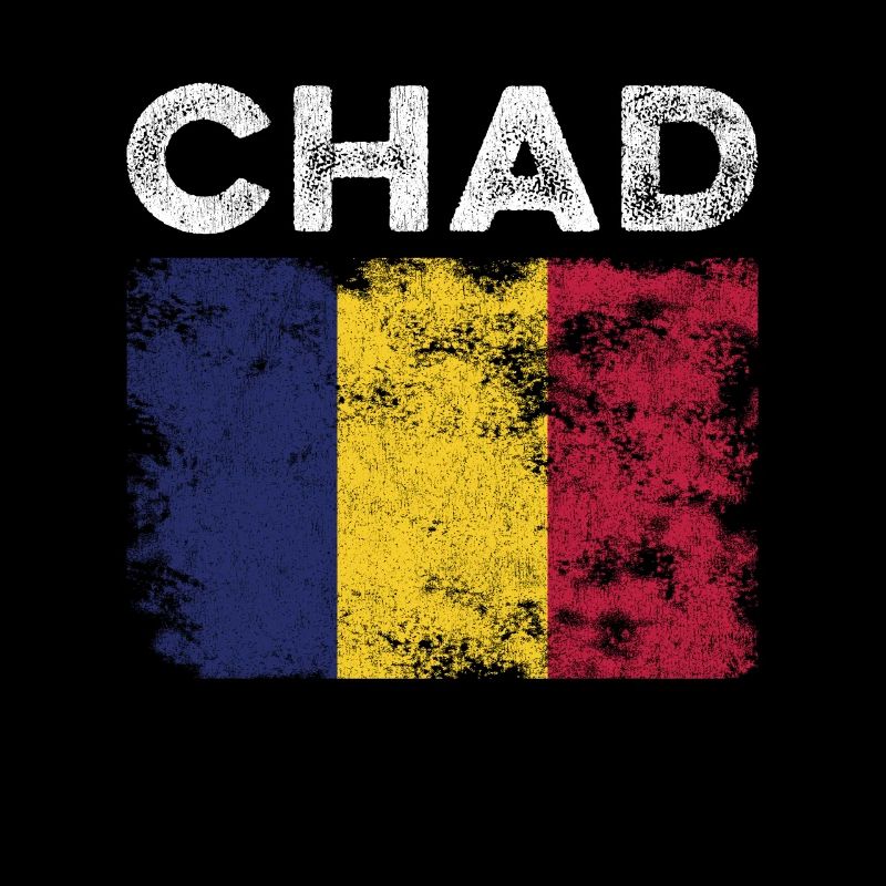 Drapeau tchadien en détresse - Drapeau tchadien