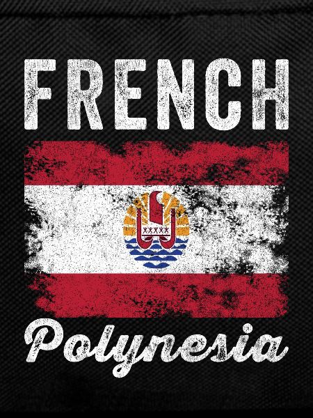 French Polynesia Flag Distressed