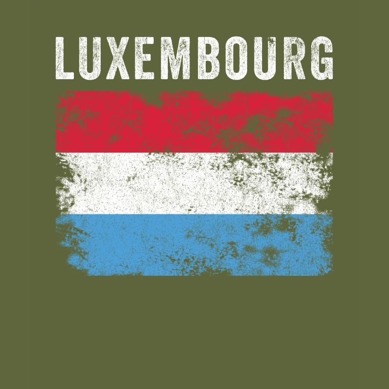Luxembourg Flag Distressed