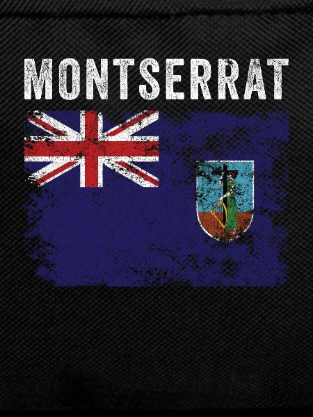 Montserrat Flag Distressed