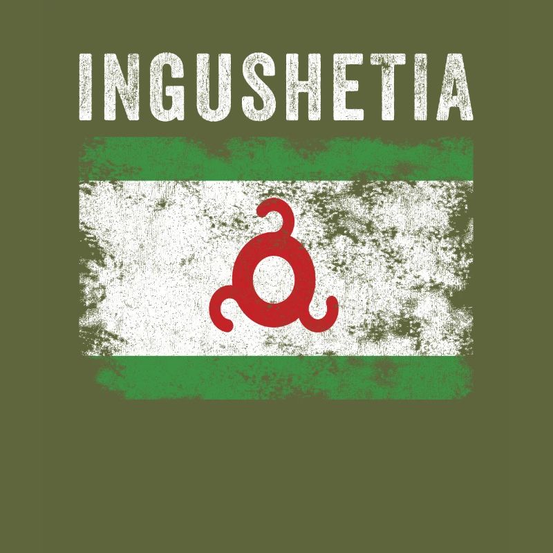 Ingushetia Flag Distressed - Ingush Flag