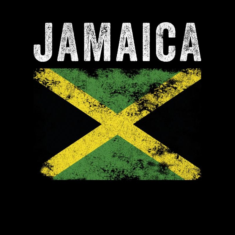 Jamaica Flag Distressed - Jamaican Flag