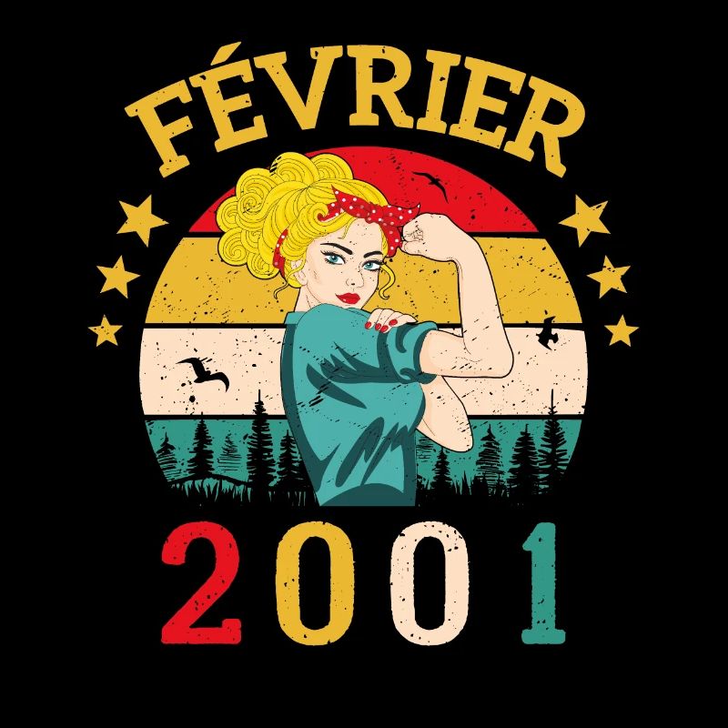 Février 2001 anniversaire idée cadeau vintage 2001