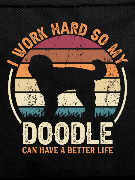 Work Hard - Retro Doodle
