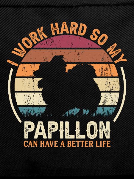 Work Hard - Retro Papillon