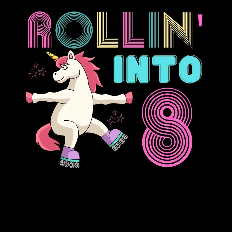 Rollen in 8 - Roller Scate Einhorn