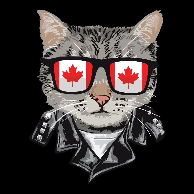 Cat Canada Flag Sunglasses