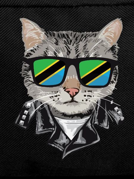 Cat Tanzania Flag Sunglasses