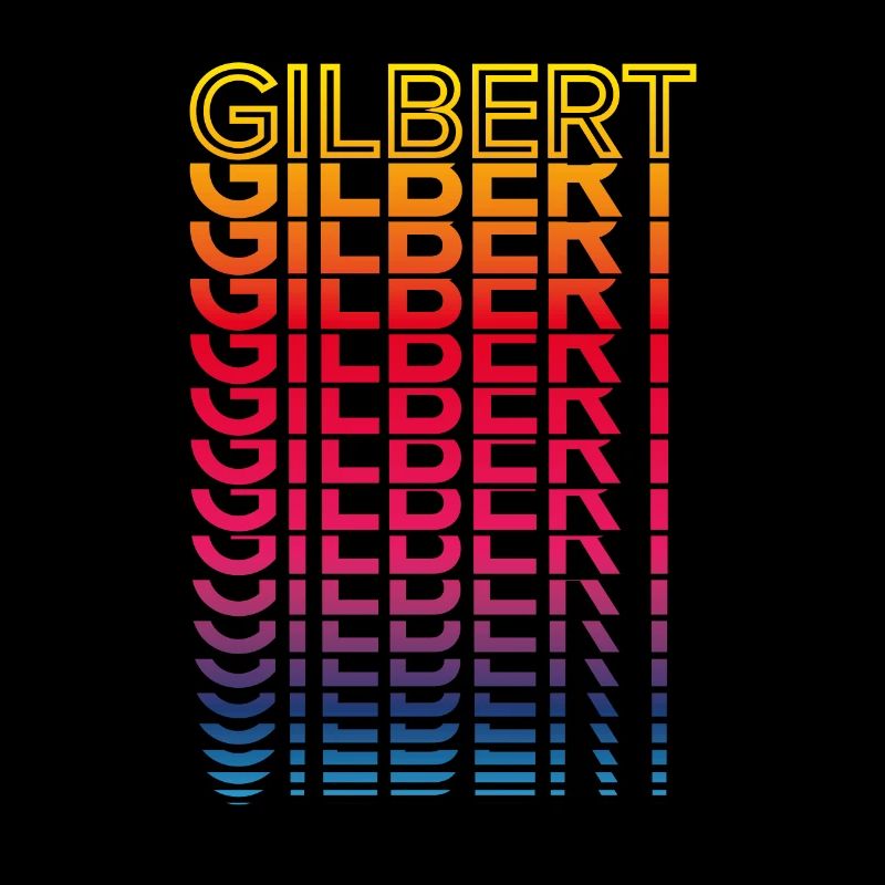 Retro Nostalgisch USA Stadt - Regenbogen Gilbert