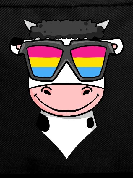 Pansexual cow - cow with glasses