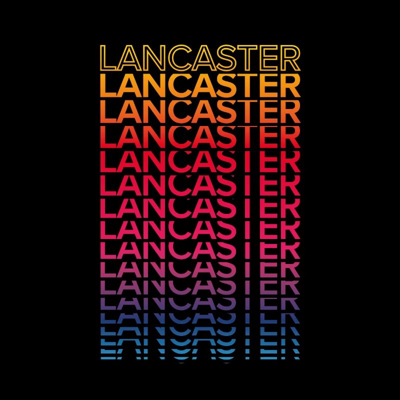 Retro Nostalgisch USA Stadt - Regenbogen Lancaster