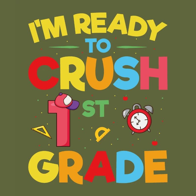 Ich bin bereit, das 1. Jahr zu zerquetschen