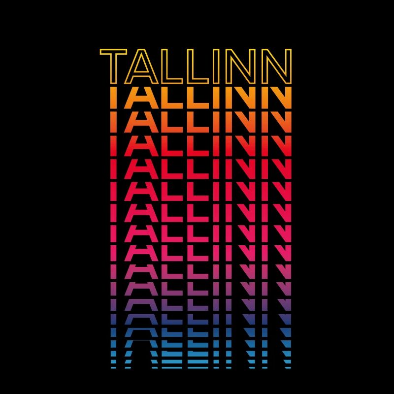 Retro Nostalgisch Stadt - Regenbogen Tallinn