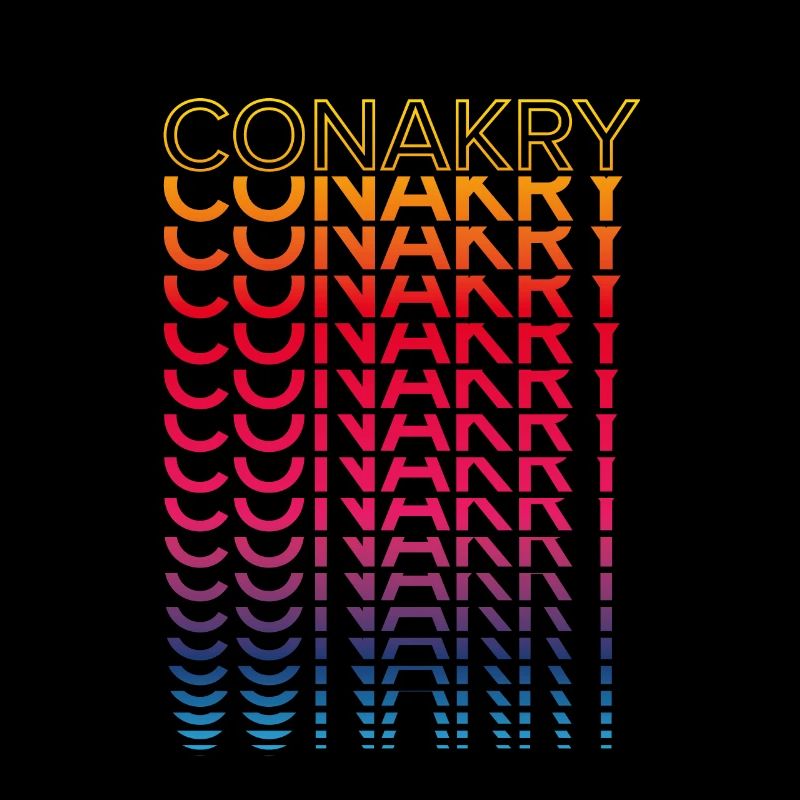 Retro Nostalgisch Stadt - Regenbogen Conakry