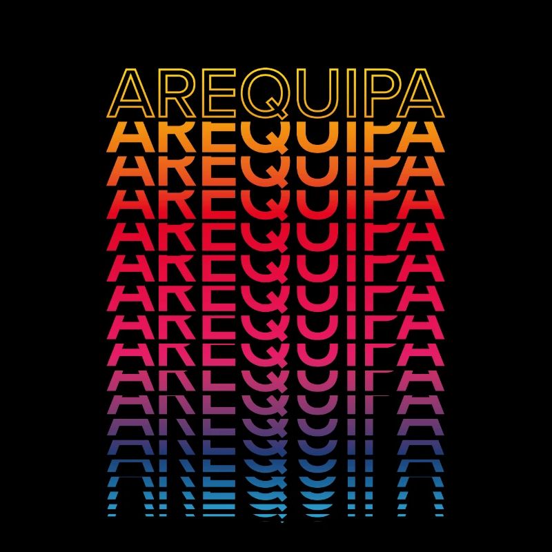 Retro Nostalgisch Stadt - Regenbogen Arequipa