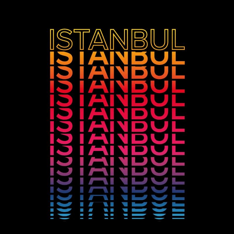 Retro Nostalgic City - Rainbow Istanbul