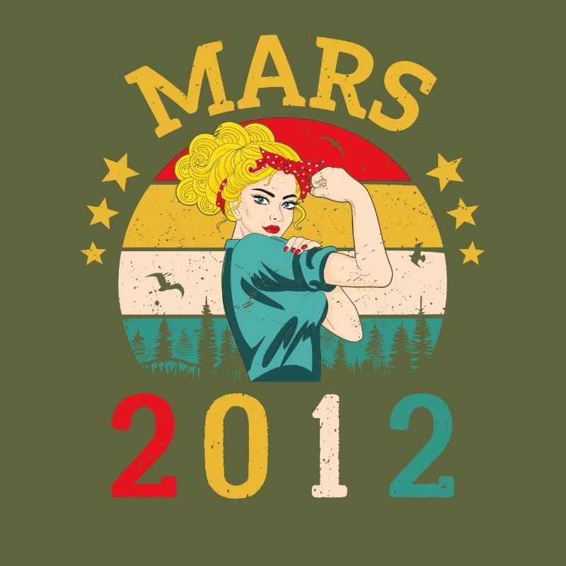 Mars 2012 Anniversaire Idée Cadeau Vintage 2012