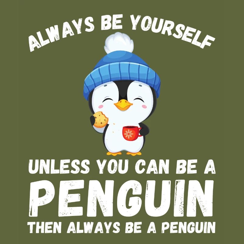 Sei immer du selbst, es sei denn, du kannst ein Pinguin sein