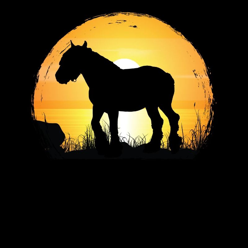 Sunset - Belgian Horse
