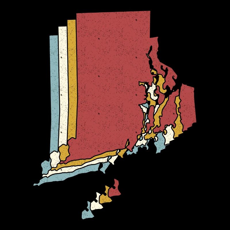 US State - Vintage Map Rhode Island