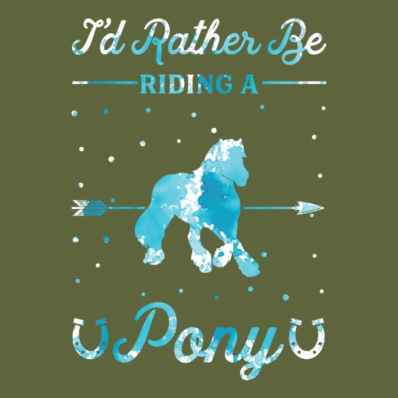 Riding a pony