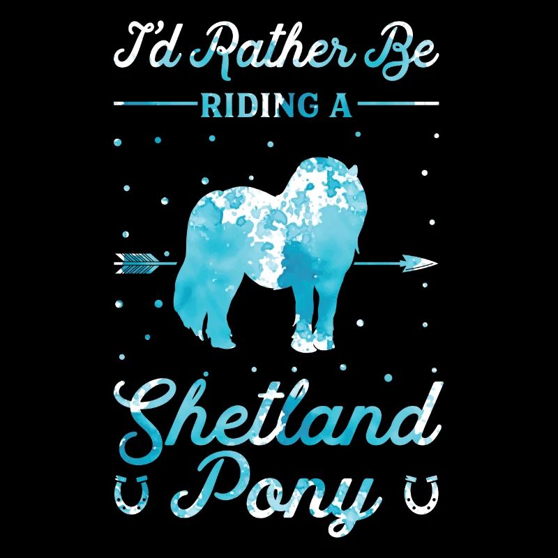 Reiten Eines Shetlandponys
