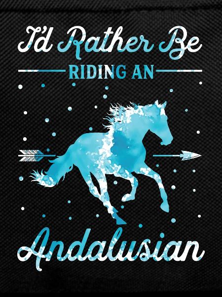 Riding an Andalusian horse