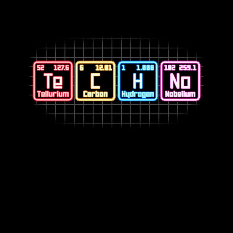 Electronic Music Techno Periodic Table DJ