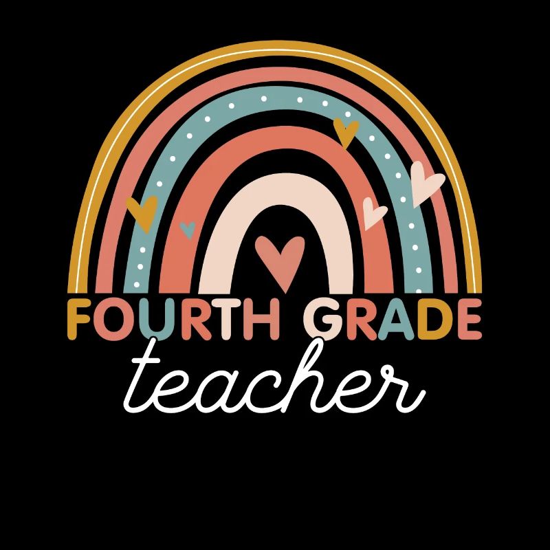 Teacher - Vintage 4th Fourth Grade