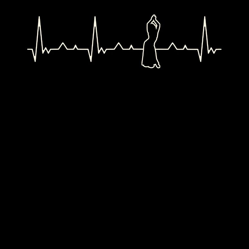 Mujer danza del vientre. Corazón. Amor. Ekg.