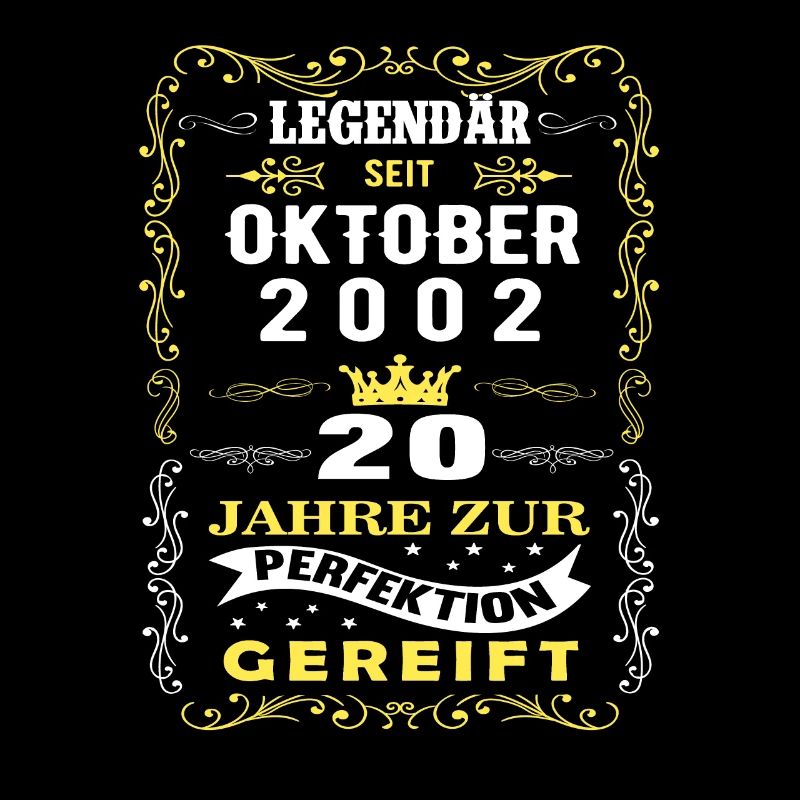 Oktober 2002 - 20. Geburtstag Geschenk. Legende.