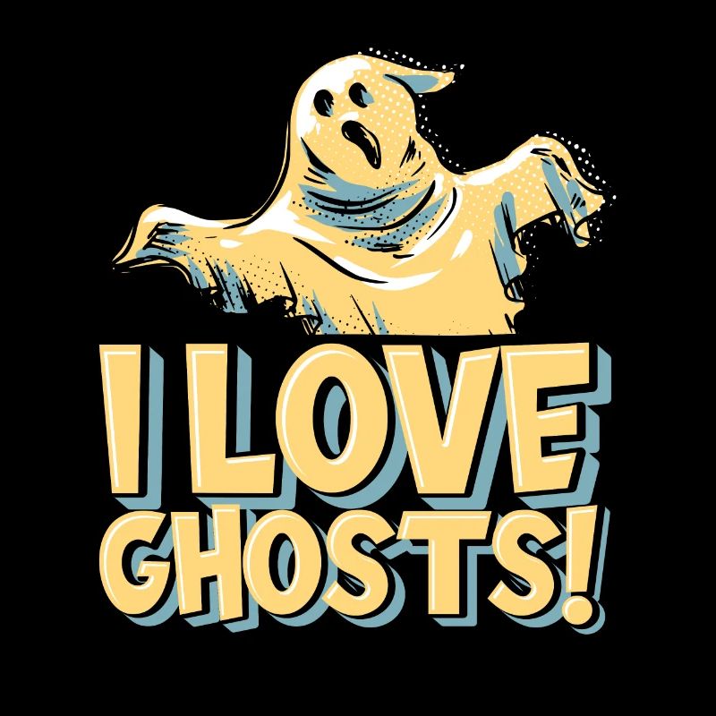Halloween Funny I Love Ghosts