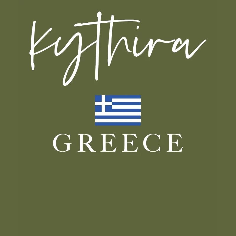 Vacances du drapeau de la Grèce - Île de Cythère