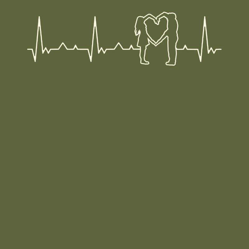 Pareja de amor corazón. Corazón. Amor. Ekg.