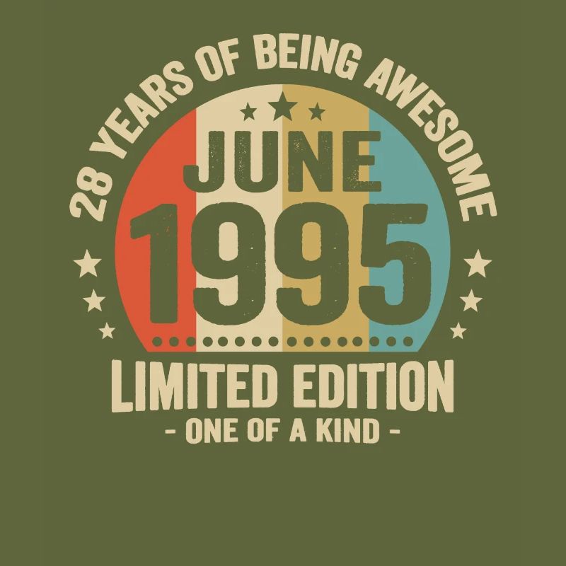 Juni 1995 28-jähriges Jubiläum Vintage-Geschenkidee
