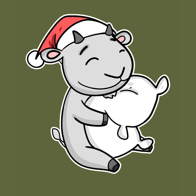 Chèvre Noël Noël Oreiller bébé