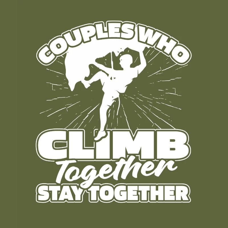 Climbing Climber Couple