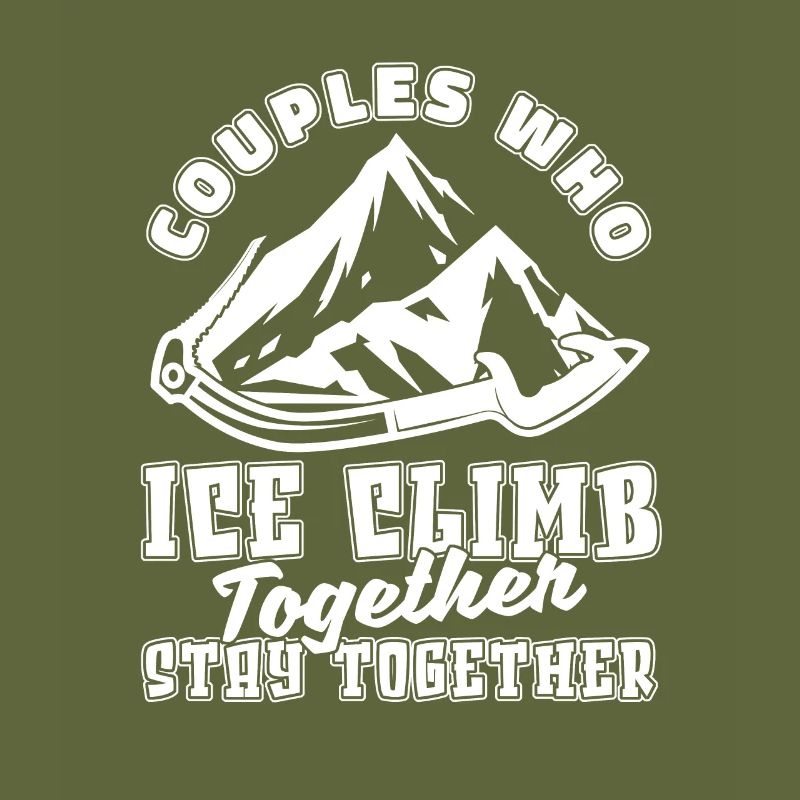 Eisklettern Paar