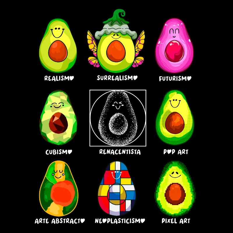 Art History Kawaii Avocados