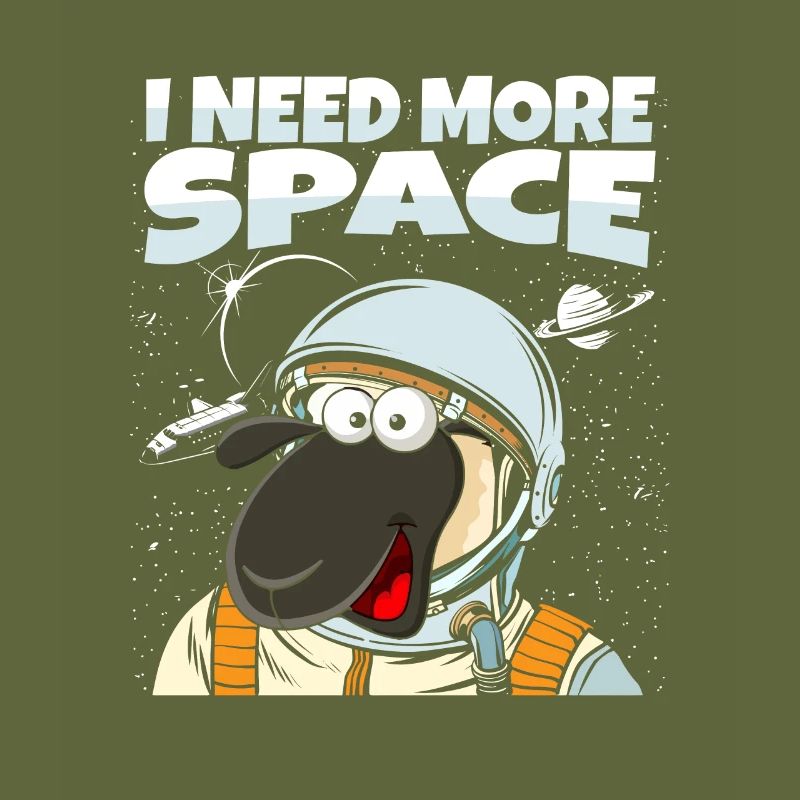 Sheep Astronaut J’ai besoin de plus d’espace