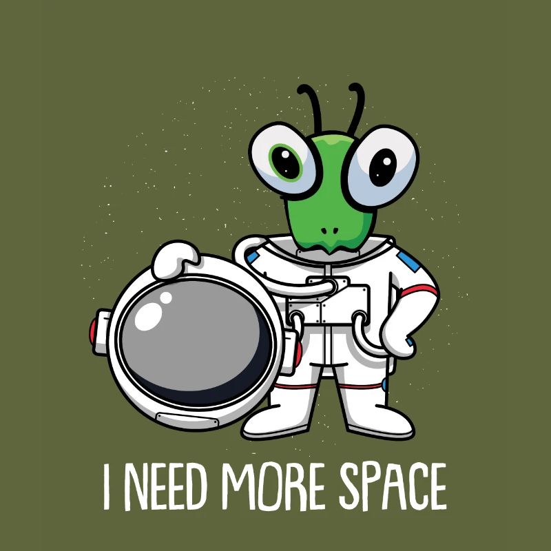 Mantis Gottesanbeterin Astronaut
