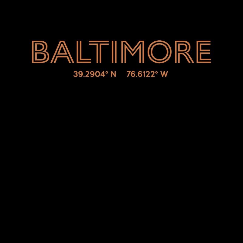 USA City Coordinates - Baltimore