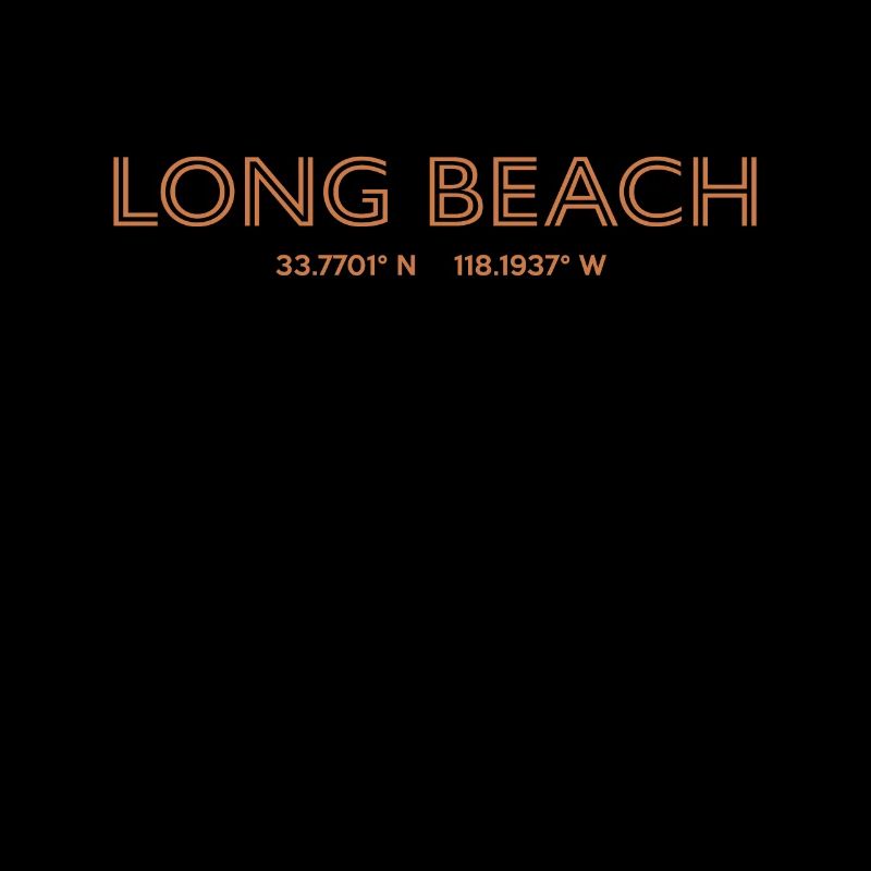 USA City Coordinates - Long Beach