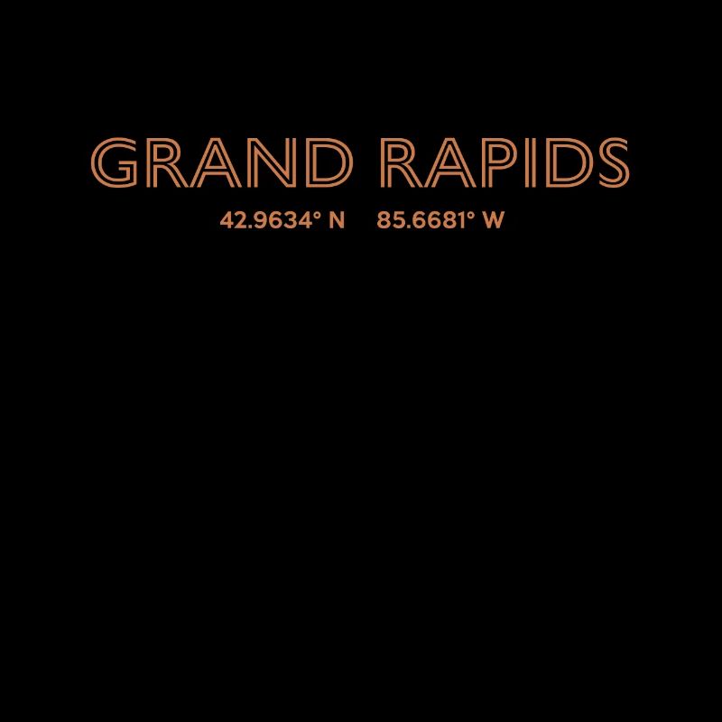 USA City Coordinates - Grand Rapids