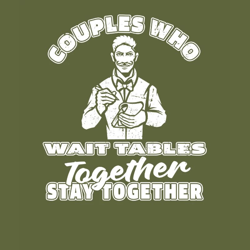 Kellner Kellnerin Paar