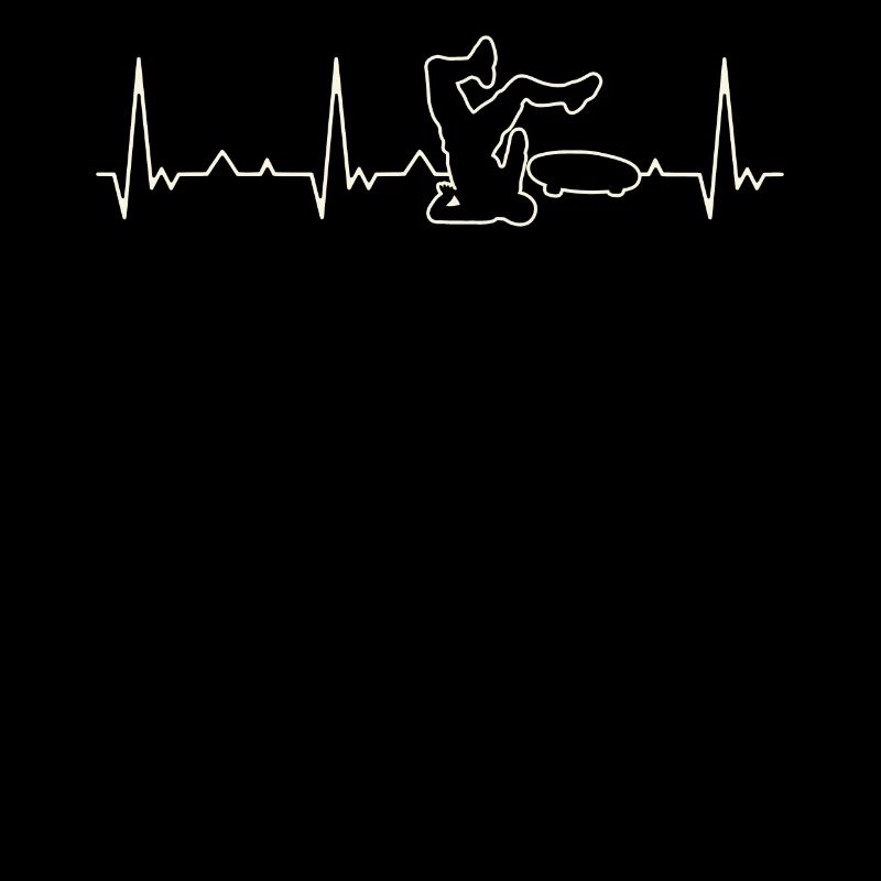 Crash de skateboard. Corazón. Amor. Ekg.