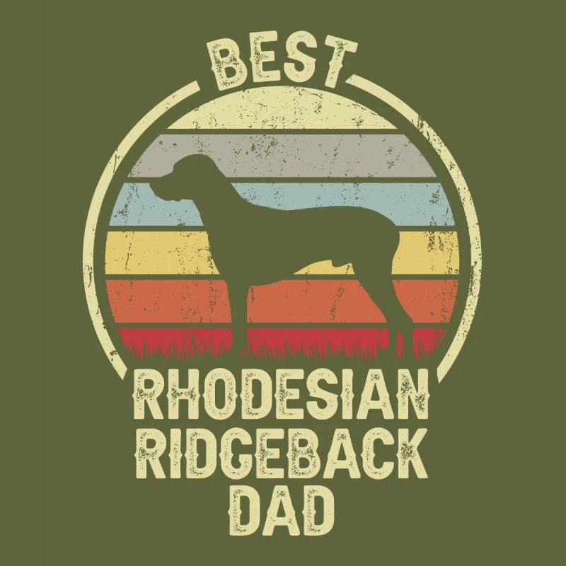 Best Dog Dad - Rhodesian Ridgeback